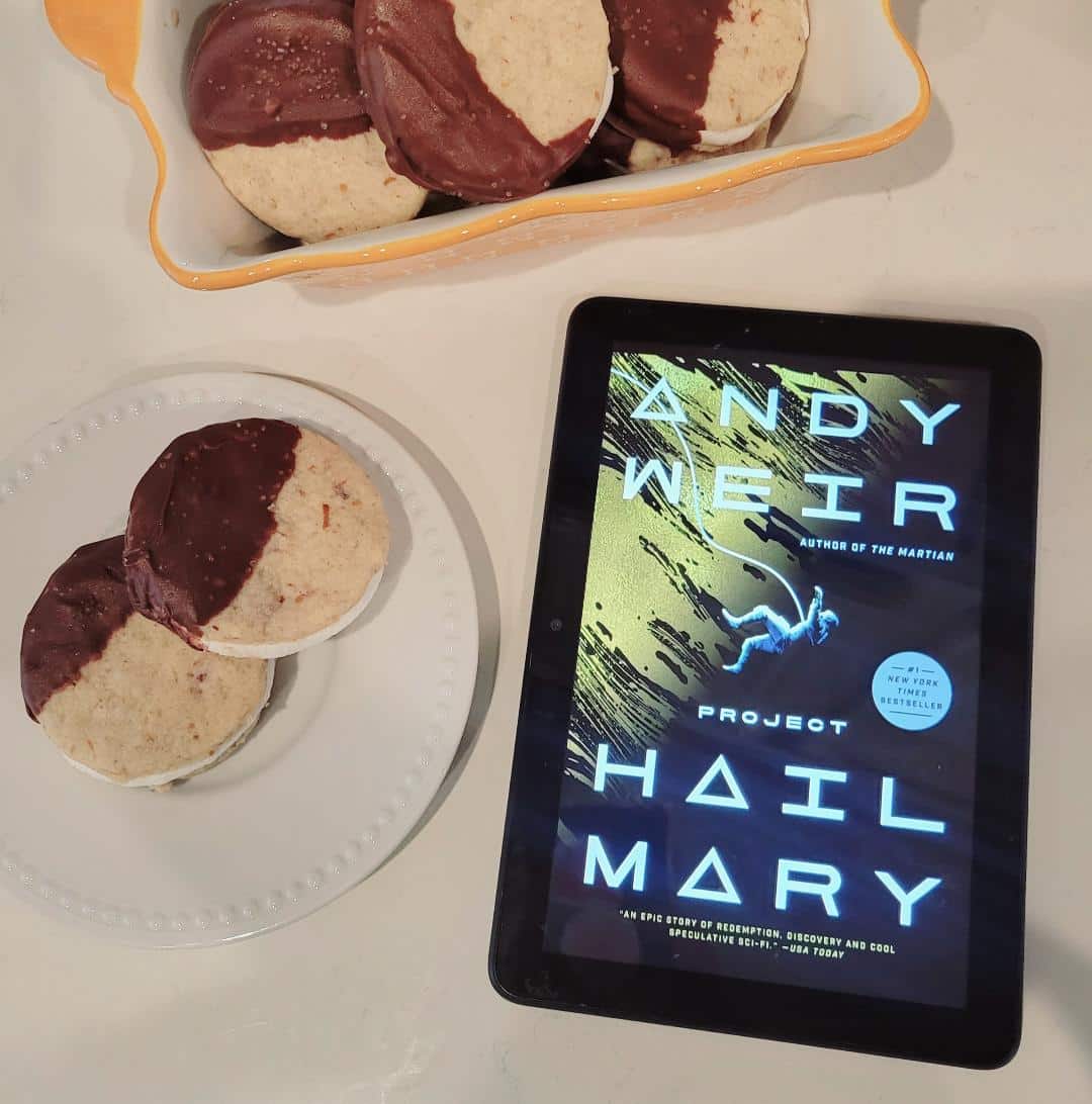 Read more about the article Project Hail Mary Pretzel/Potato Chip Shortbread Moon Pies